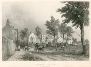 Dulwich College, Londyn, widok na południowy zachód autorstwa English School
