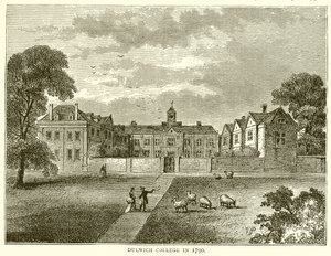 Kolegium w Dulwich w 1790 r autorstwa English School