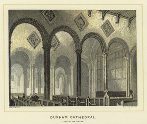 Katedra w Durham, widok na Galileę autorstwa English School