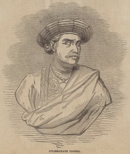 Dwarkanath Tagore (rycina) autorstwa English School
