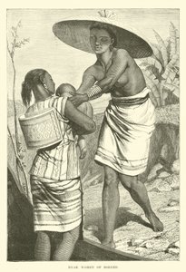 Dyak kobiety z Borneo autorstwa English School