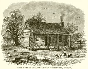 Wczesny dom Abrahama Lincolna, Gentryville, Indiana autorstwa English School
