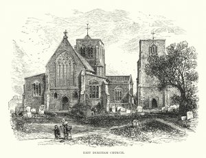Kościół East Dereham (grawerunek) autorstwa English School