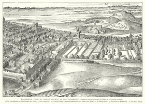 Edynburg, od kościoła św Idziego do Canongate (rycina) autorstwa English School