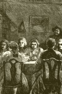 Edmund Burke w Klubie Literackim autorstwa English School