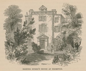 Edmund Burkes House w Brompton, Londyn autorstwa English School
