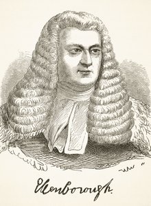 Edward Law, 1. baron Ellenborough, z książki „The National and Domestic History of England” Williama Hickmana Smitha Aubreya (1858-1916) opublikowanej w Londynie ok. 1890 r. autorstwa English School