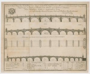 Edward Oakleys projektuje dla Blackfriars Bridge autorstwa English School