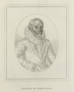 Edward Somerset, markiz Worcester (grafika) autorstwa English School