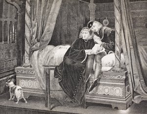 Edward V i Richard, książę Yorku w wieży, z „Galerii portretów historycznych”, wydanej ok. 1880 r. autorstwa English School