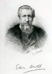Edwin Arnold (1832-1904) (grawerowanie) autorstwa English School