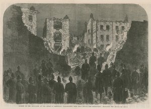 Skutki eksplozji w Izbie Zatrzymań w Clerkenwell autorstwa English School