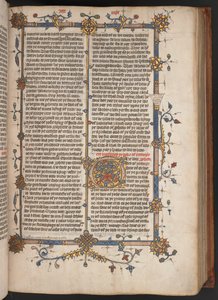 Egerton 617, Biblia Wycliffitów, przed 1397 r. (welin) autorstwa English School