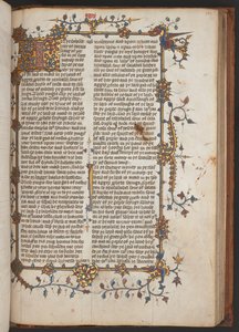 Egerton 617, Biblia Wycliffitów, przed 1397 r. (welin) autorstwa English School