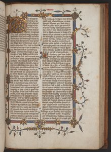 Egerton 617, Biblia Wycliffitów, przed 1397 r. (welin) autorstwa English School