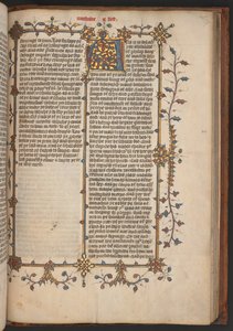 Egerton 617, Biblia Wycliffitów, przed 1397 r. (welin) autorstwa English School
