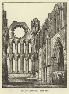 Elgin Cathedral East End autorstwa English School
