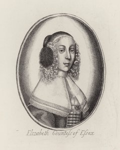 Elżbieta, hrabina Essex (grawerowanie) autorstwa English School