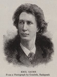 Emil Sauer (grawerunek) autorstwa English School
