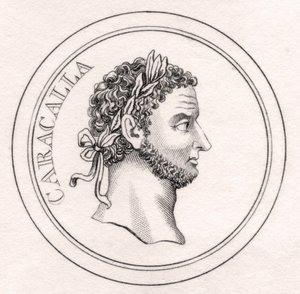 Cesarz Karakalla, ze „Słownika historycznego Krabba”, opublikowanego w 1825 r. autorstwa English School