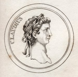 Cesarz Klaudiusz, ze „Słownika historycznego Krabba”, opublikowanego w 1825 r. autorstwa English School