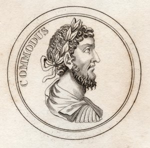 Cesarz Kommodus, ze „Słownika historycznego Krabba”, opublikowany w 1825 r. autorstwa English School