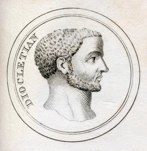Cesarz Dioklecjan, ze „Słownika historycznego Krabba”, opublikowana w 1825 r. (lito) autorstwa English School