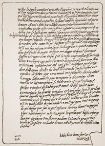 Koniec listu do królowej Elżbiety, od Marii, królowej Szkotów, kiedy przebywała w więzieniu, prosząc o katolickiego kapelana, ilustracja z The Church of England: A History for the People autorstwa H.D.M. Spence-Jo autorstwa English School
