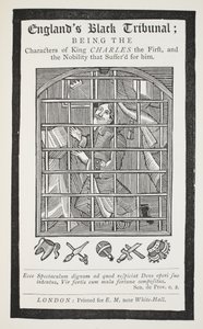 Czarny Trybunał Anglii, ilustracja z rozdziałów XVIII wieku autorstwa Johna Ashtona, wyd. 1882 autorstwa English School