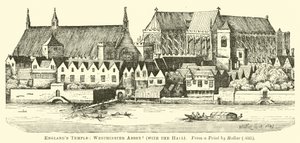 Świątynia Anglii: Opactwo Westminster, z Hall autorstwa English School