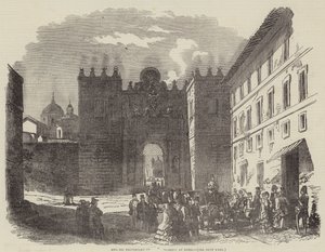 Angielskie protestanckie miejsce kultu w Rzymie (rycina) autorstwa English School