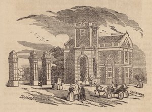 Entrance Lodge, Victoria Park (grawerunek) autorstwa English School