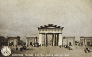 Portyk wejściowy, stacja Euston Grove, 1838 autorstwa English School