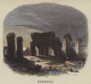 Efez (kolorowy grawerunek) autorstwa English School