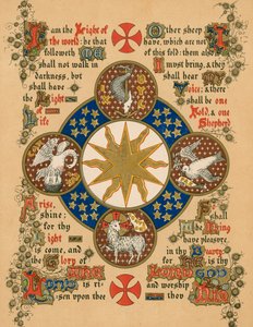 Epiphany (kolorowa litografia) autorstwa English School