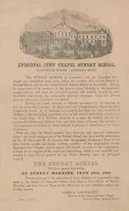 Szkoła niedzielna w kaplicy biskupich Żydów autorstwa English School