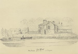 Eton Wharf, 1821 (grawiura) autorstwa English School
