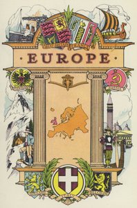 Europa (litografia kolorowa) autorstwa English School
