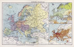 Europa, polityka (druk kolorowy) autorstwa English School