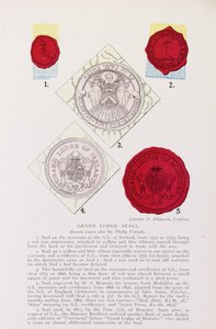 Przykłady angielskich i irlandzkich pieczęci Grand Lodge autorstwa English School