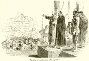 Egzekucja dwóch Brownistów autorstwa English School