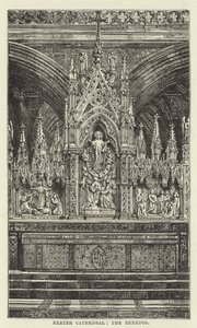 Katedra w Exeter, reredos autorstwa English School