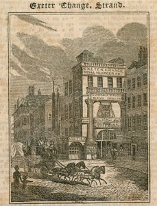 Exeter Change, The Strand, Londyn autorstwa English School