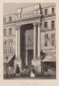 Exeter Hall, Strand autorstwa English School