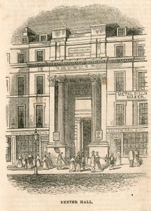 Exeter Hall, Strand, Londyn autorstwa English School