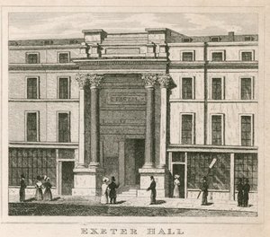 Exeter Hall, Strand, Londyn autorstwa English School