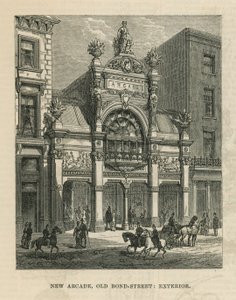 Zewnętrzna część nowego pasażu na Old Bond Street autorstwa English School
