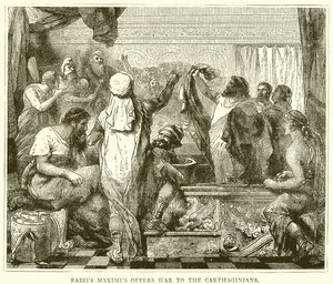 Fabius Maximus oferuje wojnę Kartagińczykom autorstwa English School