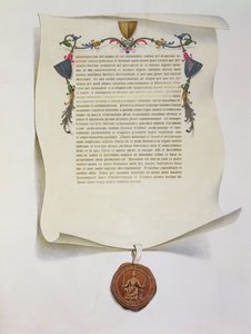Wydanie faksymilowe Magna Carta, wydane po raz pierwszy w 1225, 1816 autorstwa English School
