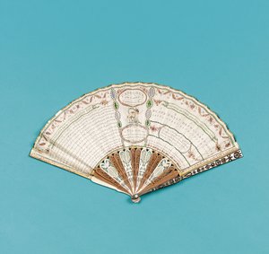 Wachlarz z nadrukiem „Fanology or the Ladies Conversation Fan” Charlesa Francisa Badiniego, wydanie 1797 autorstwa English School